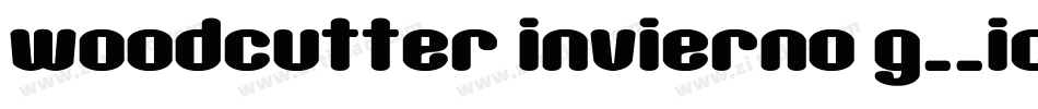woodcutter invierno g__ico字体转换
